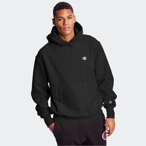 Champion Reverse Weave Men's Black Pullover Hoodie